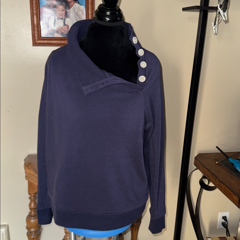 J Crew Soft Smooth Navy Sweatshirt